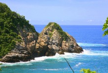 Coastline in Huatulco, Oaxaca, Mexico